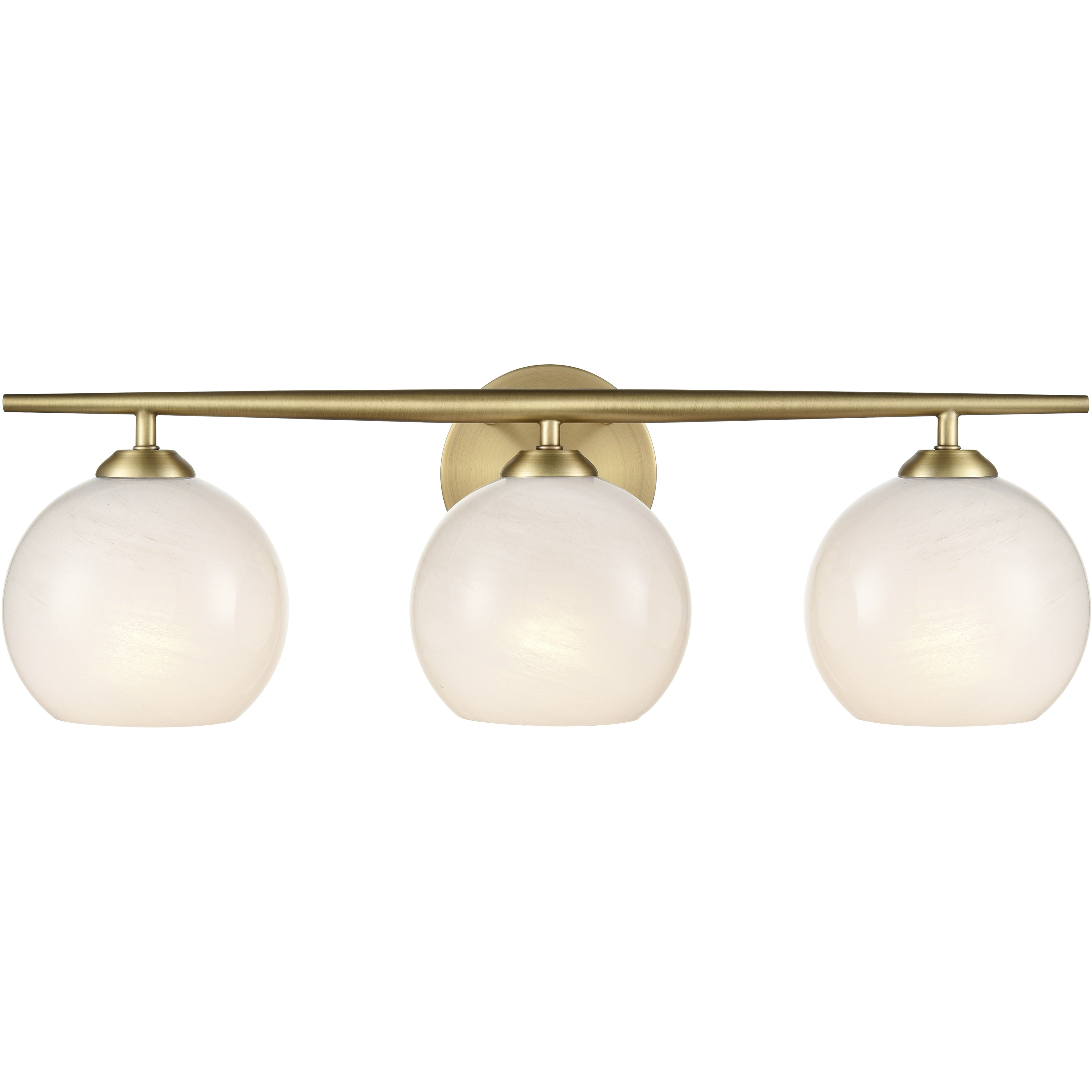 Kimorra 3 Light 24 inch Vintage Brass Bathroom Vanity Light Wall Light